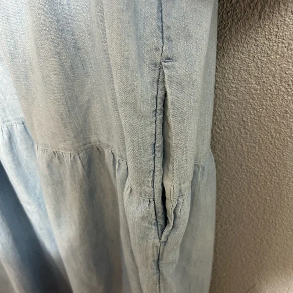 Old Navy Chambray Tiered midi dress size 2x - Picture 4 of 7